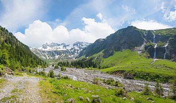 spring landscape Stilluptal hiking area, with waterfall by SusaZoom
