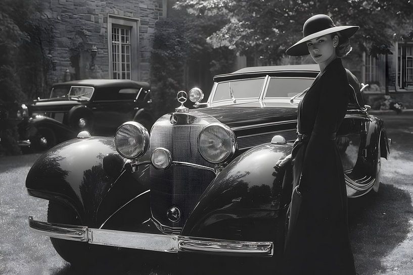 The lady with the black convertible by Skyfall