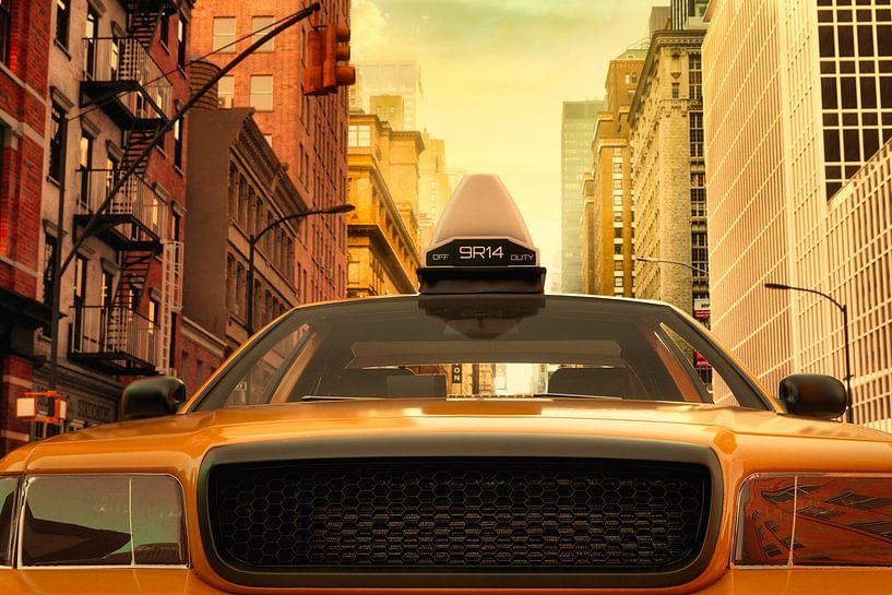 New York Taxi by Arjen Roos