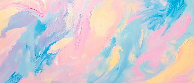 Sanftes pastellfarbenes Aquarellmuster von Poster Art Shop