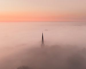 Schöner nebliger Morgen in Alkmaar, Nordholland