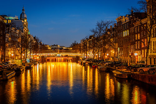 Keizersgracht, Amsterdam, in the evening