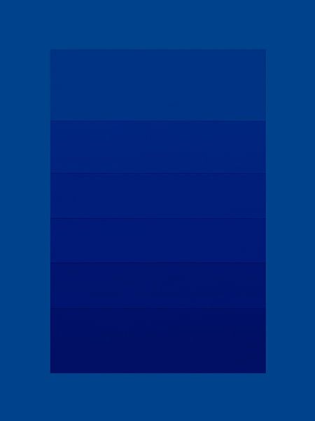 Minimalistischer Abstrakt in Ton-sur-Ton: Blau von STUDIO MINIMAL ART