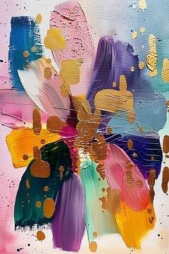 Abstracte kleurrijke moderne kunst van haroulita