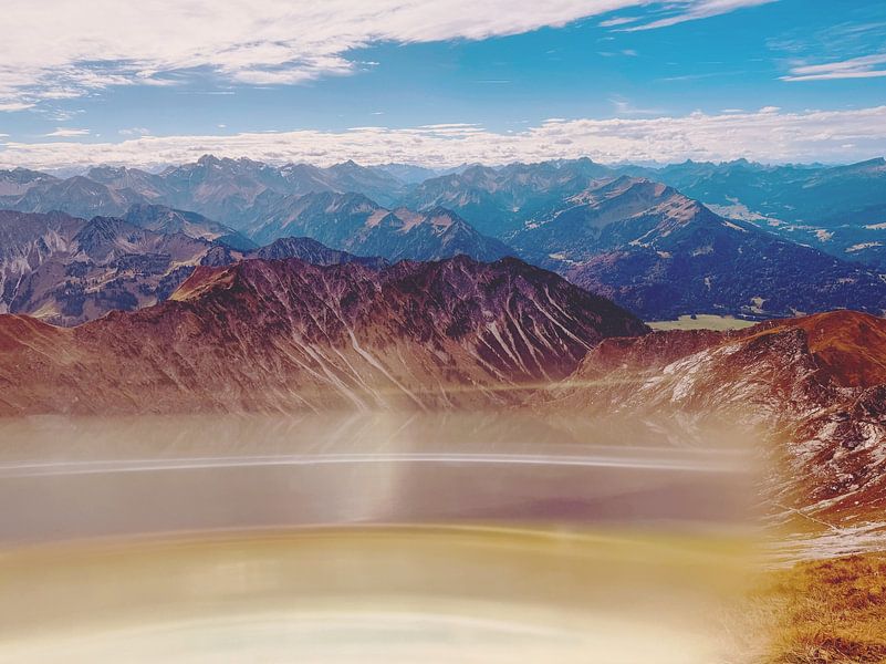 Gedankenstriche im Auffallten der Alpen von Maximiliane Wittek