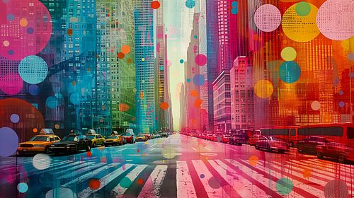 Pop Art " New York City Spectrum " von René van den Berg