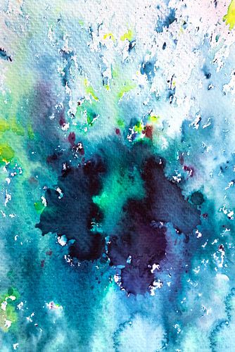 Indecision | Dynamisch Abstract | Aquarel schilderij