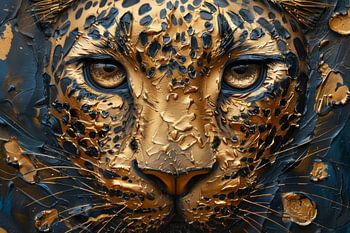 Goldene Augen des Leoparden
