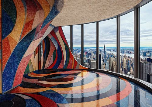 Kleurrijk Uitzicht | Golvende Vormen en Uitzicht