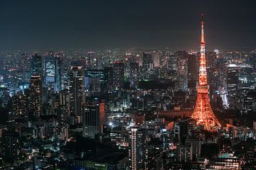 Tokyo tower by Maarten Mensink