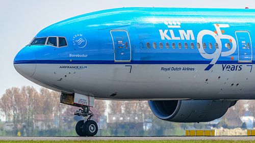 KLM Boeing 777-200 passagiersvliegtuig.