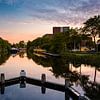 Sunset Piushaven Tilburg by Dirk Smit