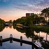 Sonnenuntergang Piushaven Tilburg von Dirk Smit