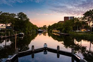 Sonnenuntergang Piushaven Tilburg