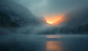 Fjord im Morgenlicht