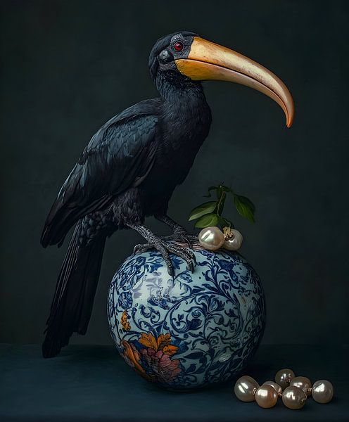 Still life bird portrait by But First Framing