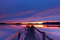 Dageraad op de Staffelsee van Teresa Bauer thumbnail