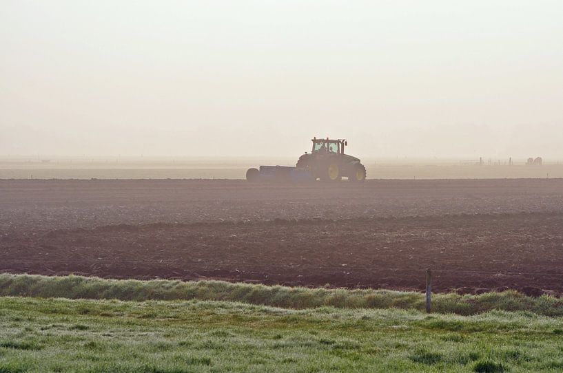 werken in de mist von Pyter de Roos