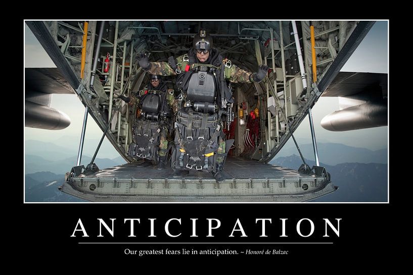 STK107063M-Anticipation: Inspirierendes Zitat und Motivationsposter von Stocktrek Images