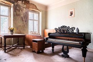 Beau piano abandonné. sur Roman Robroek - Photos de bâtiments abandonnés