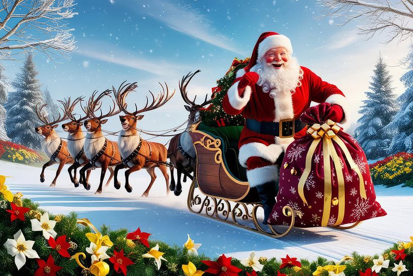 kerstman van hisam colours
