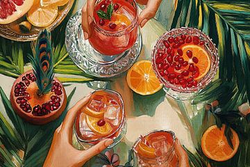 Tropische Cocktail Vibes iii van Studio BB