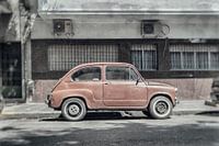 Oude Fiat 600 in Buenos Aires Argentinie.
