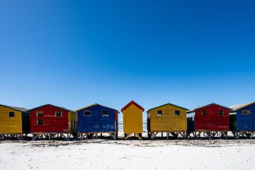 Muizenberg Strandhäuser 3 von Anne Böhle