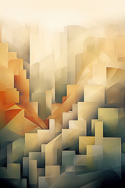 Abstract landschap van Bert Nijholt