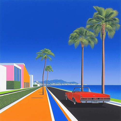 Kleurrijke kust modern