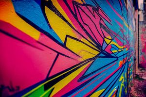 abstraktes Graffiti an einen Wand Illustration von Animaflora PicsStock