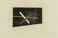 Bauhaus, Compositie (kruis en cirkel) - László Moholy-Nagy, 1923 van Atelier Liesjes thumbnail