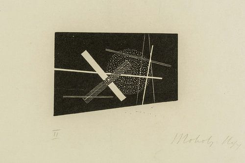 Bauhaus, Composition (croix et cercle) - László Moholy-Nagy, 1923