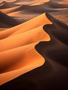 Sanddünen in der Wüste von Namibia von Visuals by Justin