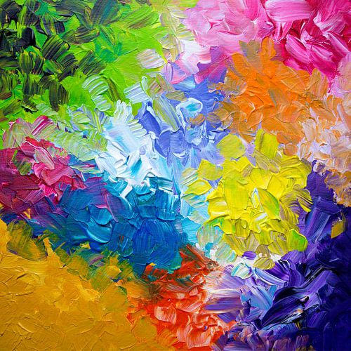 Emotions mixtes | Peinture abstraite à l'empâtement