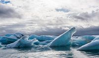 Banquise dans le Jokulsarlon lac en Islande par Daan Kloeg Aperçu