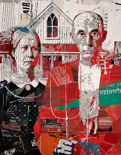 collage d'art gothique américain