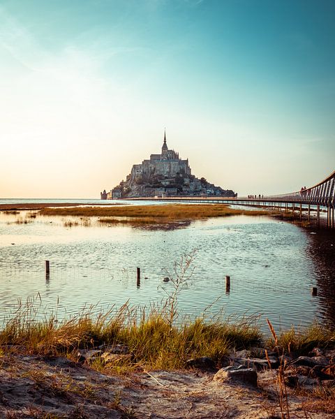 Mont St Michel Sunset - France by Thijs van Beusekom