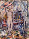 La Toilette, Paul Cézanne (ca. 1885-1890) von Atelier Liesjes Miniaturansicht