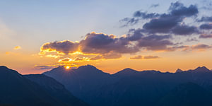 Sonnenaufgang  am Nebelhorn