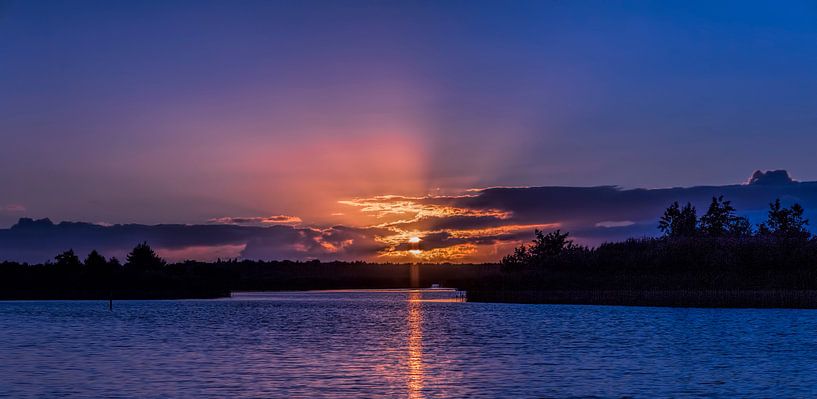 Sunset  by Reint van Wijk