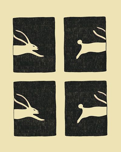 Oneindig huppelend konijntje