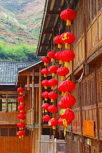 Rote Chinesische Laternen