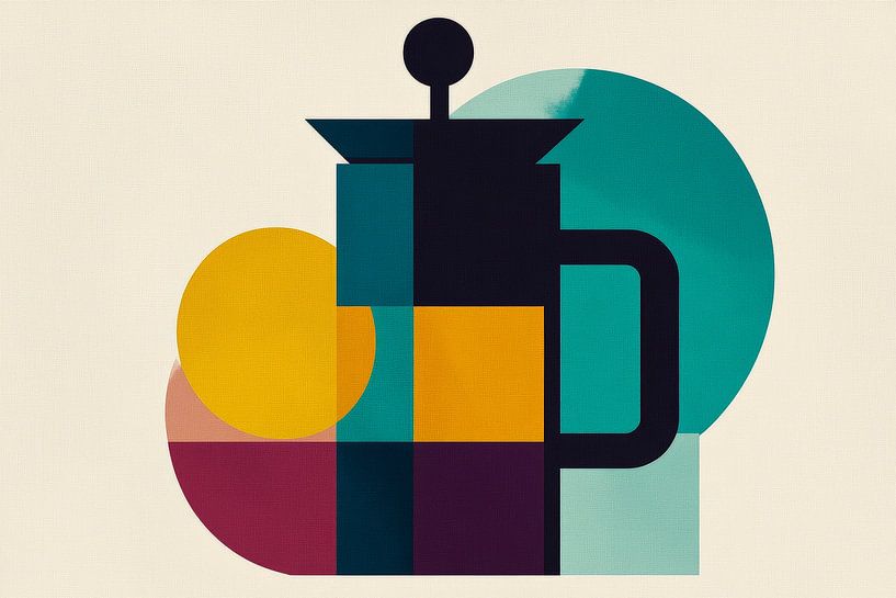 Geometrie der Kaffeepause von Poster Art Shop