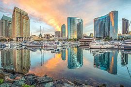 Winterzonsopgang - Skyline Reflections van Joseph S Giacalone Photography