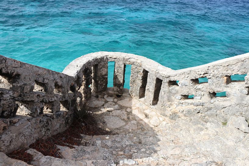 Overlooking the sea, viewpoint on Bonaire. by Silvia Weenink