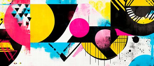 Gekleurde geometrie - Abstracte kunst