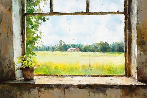 View from a window by Eye catching paintings
