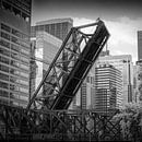 CHICAGO Kinzie Street Railroad Bridge van Melanie Viola thumbnail