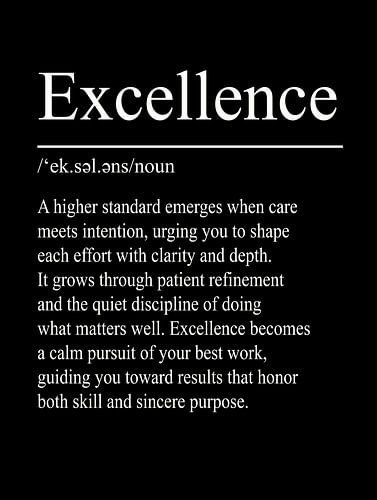 Excellence Definition – Schwarz